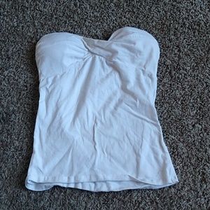 White charlotte russe tube top sleeveless